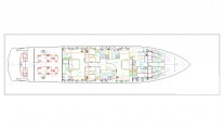 Falcon 115 Yacht Helios - Lower Deck